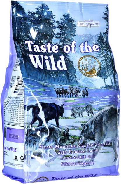 Sucha karma dla psów Taste of the Wild Sierra Mountain z jagnięciną 2 kg (074198612345) - obraz 1