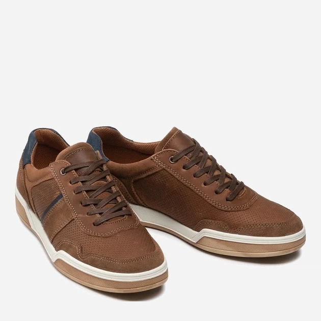 Sneakersy męskie skórzane do kostki Imac 151900 24532/009 42 27 cm Brązowe (1519000420354) - obraz 2