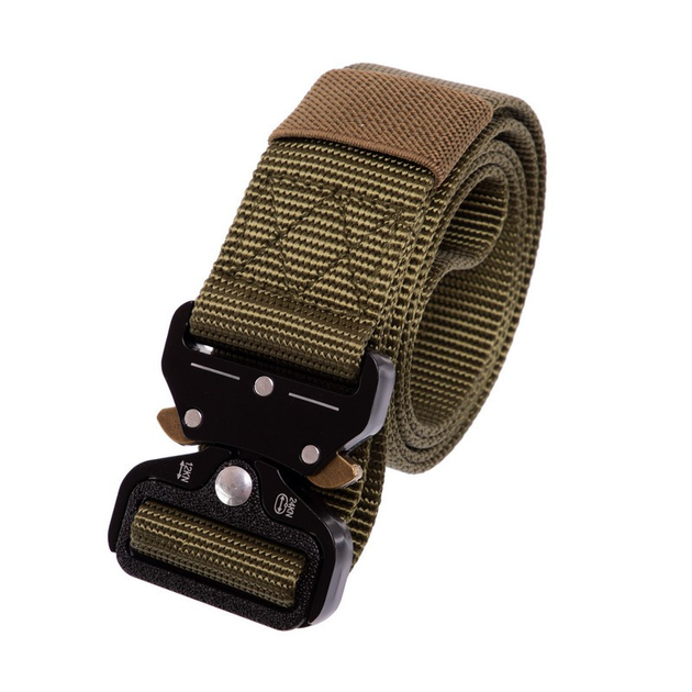 Ремінь тактичний Tactical Belt 125x3,8 см Олива - изображение 2