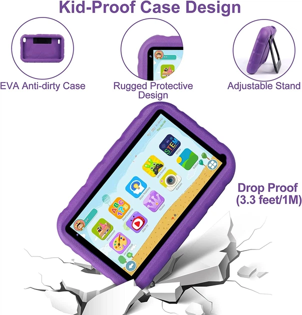 Планшет Oangcc Tab A8 7"IPS Android 11 2/32Gb Violet - изображение 5