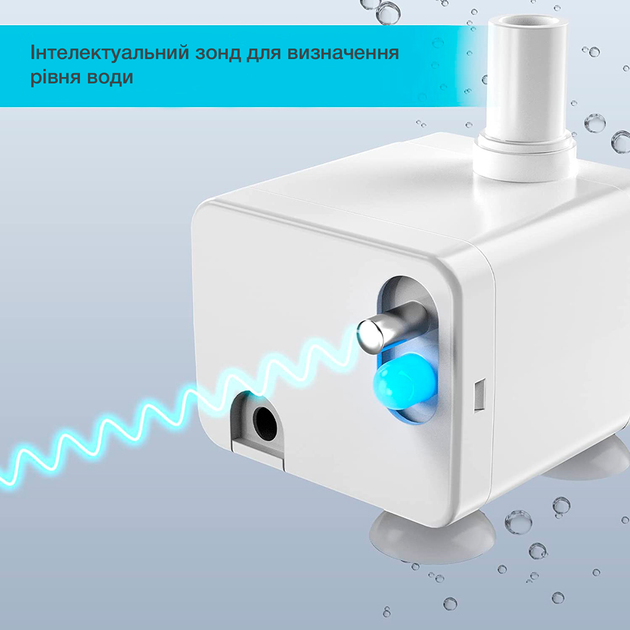 Насос для питьевого фонтана NPET WF020, WF050TP, WF210 с подсветкой и ...