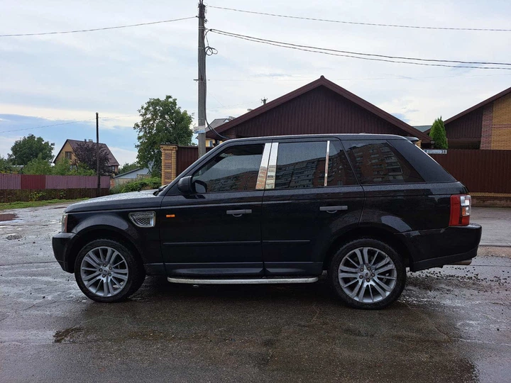 Молдинг на дверні стійки (нерж) для Range Rover Sport 2005-2013 рр - зображення 3