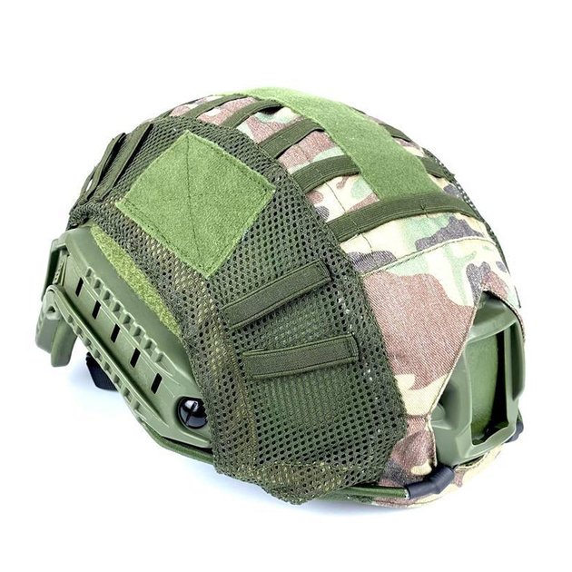 Тактический маскирующий кавер на шлем Fast мультикам 2707/КС M/L (на шолом Fast) - изображение 2