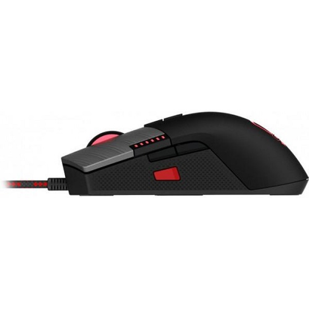 Мишка провідна AOC AGON AGM700 ігрова 1600dpi 8кн RGB PMW3389 чорна - зображення 2