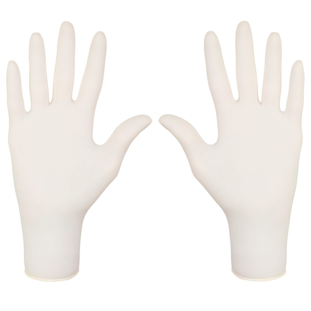 Латексные перчатки Mercator Santex Powdered размер L кремовые (50 пар) - изображение 2