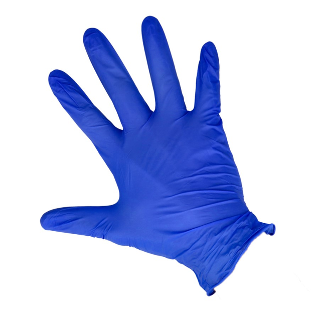 Нітрилові рукавички Mercator Nitrylex Basic розмір L сині (50 пар) - зображення 2