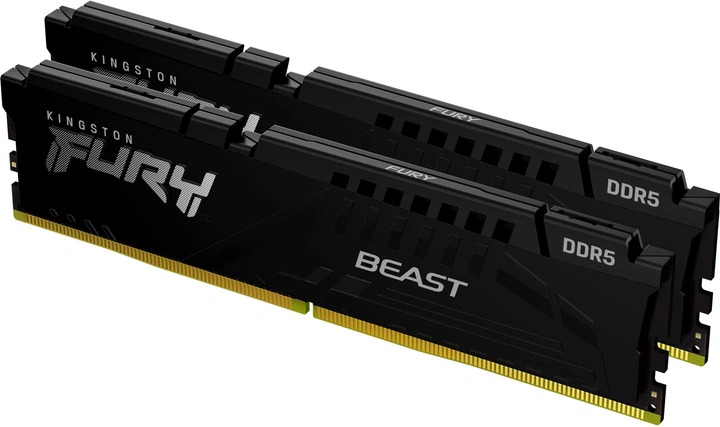 Pamięć RAM Kingston Fury DDR5-6000 16384MB PC5-48000 (Zestaw 2x8192) Beast Black (KF560C40BBK2-16) - Zdjęcie 1 Pamięć RAM Kingston Fury DDR5-6000 16384MB PC5-48000 (Zestaw 2x8192) Beast Black (KF560C40BBK2-16) - obraz 1