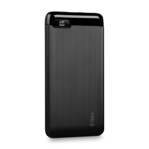 Універсальна мобільна батарея Ttec PowerSlim 20000 mAh Black (12638-99) - Фото 2 Універсальна мобільна батарея Ttec PowerSlim 20000 mAh Black (12638-99) - зображення 2