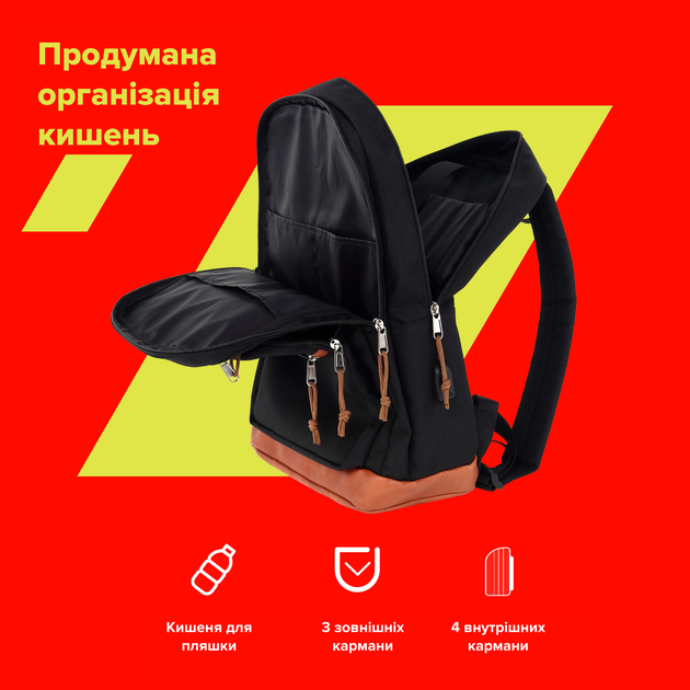 Рюкзак для ноутбука Canyon BPS-5 15.6" Black (CNS-BPS5BBR1) - зображення 9