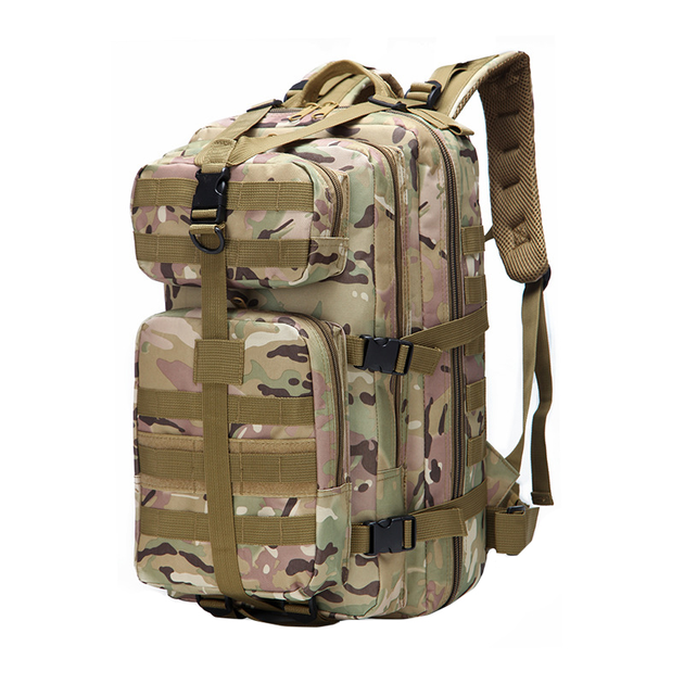 Рюкзак тактичний AOKALI Outdoor A10 35L Camouflage CP з дихаючою спинкою та безліччю кишень - зображення 1