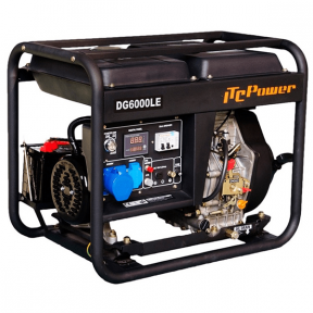 Генератор дизельний ITCPower DG6000LE/5,5 кВт (ge-24271) - Фото 1 Генератор дизельний ITCPower DG6000LE/5,5 кВт (ge-24271) - зображення 1