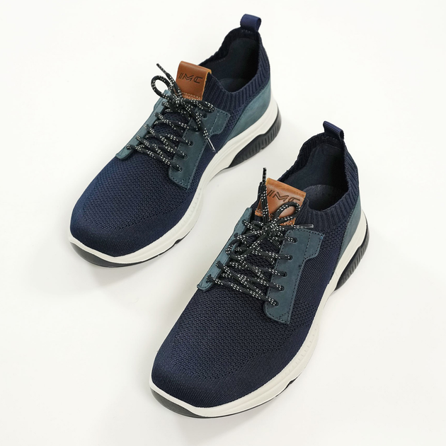 Buty sportowe męskie na platformie do kostki lekkie Imac 152520 02245/139 42 27 cm Granatowe (1525200420353) - obraz 3