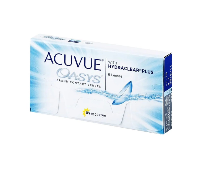 Контактные линзы Johnson-Johnson ACUVUE OASYS with HYDRACLEAR Plus -0,5 ...