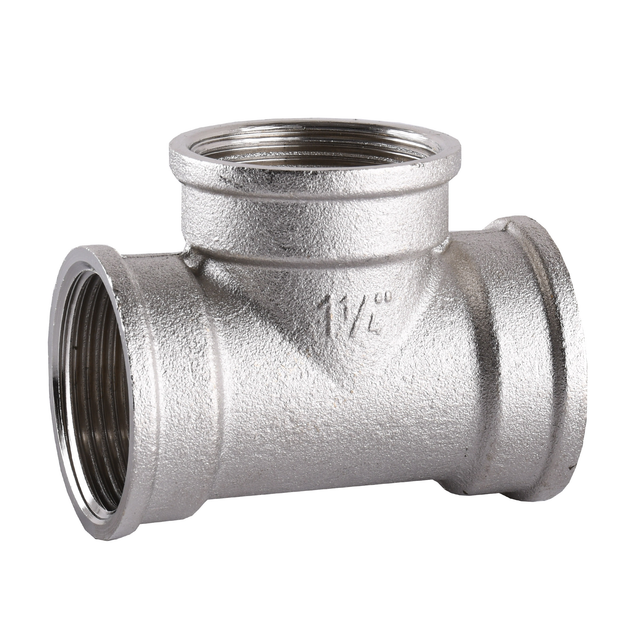 Тройник никелированный 1 1/4″ВР х 1 1/4″ВР х 1 1/4″ВР литейный A0208-1А ...