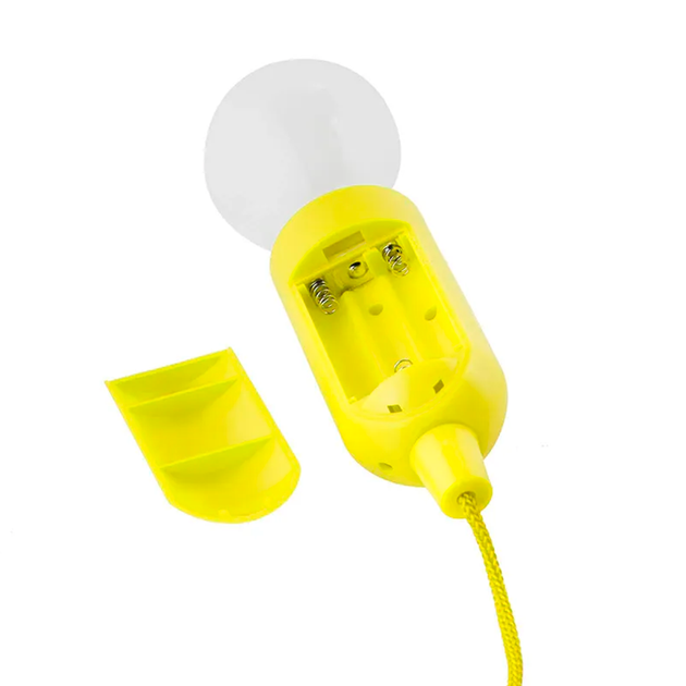 Лампа фонарь LED на 3-х батарейках ААА 2Вт (желтая) - Фото 3 Лампа фонарь LED на 3-х батарейках ААА 2Вт (желтая) - изображение 3