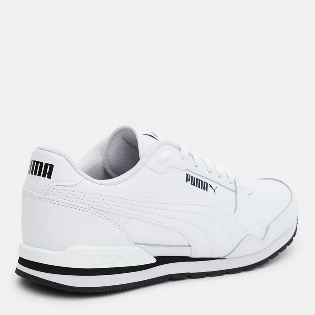 Buty sportowe męskie skórzane na platformie do kostki Puma St Runner V3 L 38485501 46 (11UK) 30 cm Białe (4064536339498) - obraz 4