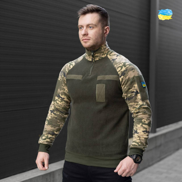 Флісова кофта Tactical TS26021106 48 Хакі-Піксель 50 - зображення 1