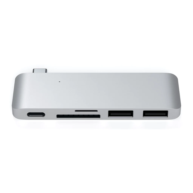 Хаб-адаптер Satechi Type-C USB 3.0 Passthrough Hub, Silver (ST-TCUPS) - зображення 7