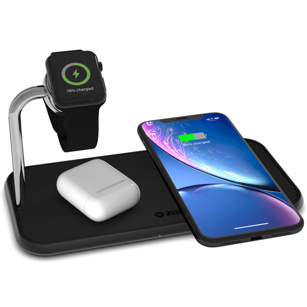 Беспроводная зарядка Zens Dual Aluminium Wireless Charger + Apple Watch ...