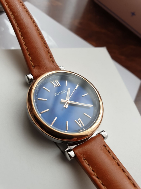 Женские наручные часы Fossil ES4701 Золото / Коричневый - изображение 3