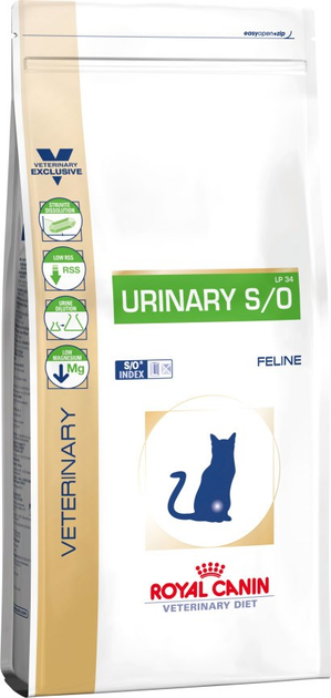 Sucha karma dla kotów z problemami urologicznymi ROYAL CANIN Urinary S/O 7 kg (3182550859554) - obraz 1