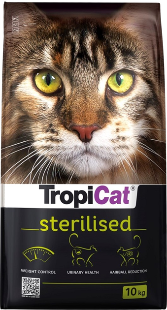 Сухий корм TropiCat Sterilised 10 кг (5900469551271) - зображення 1