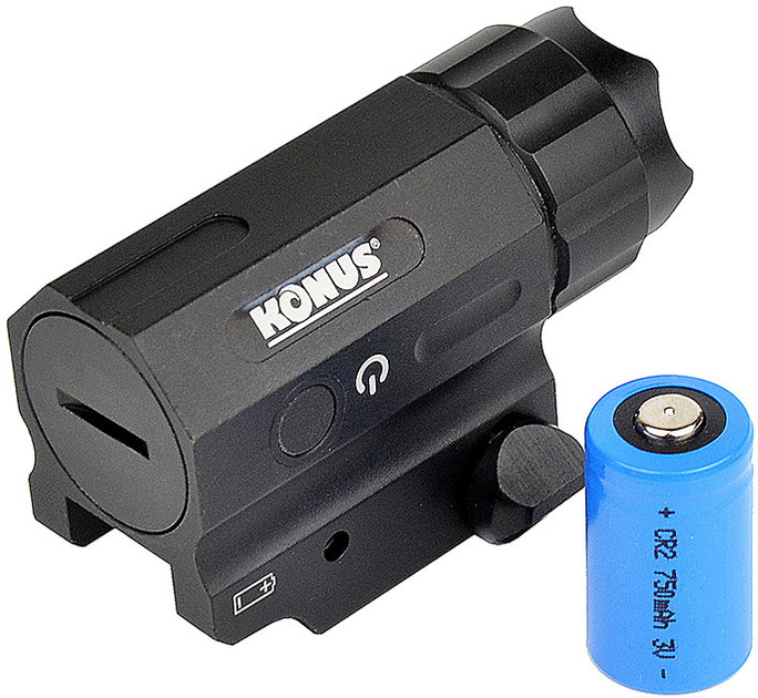 Ліхтар тактичний акумуляторний Konus KONUSLIGHT-TL Weaver/Picatinny/Quick Detach (Konus 3940) - зображення 2