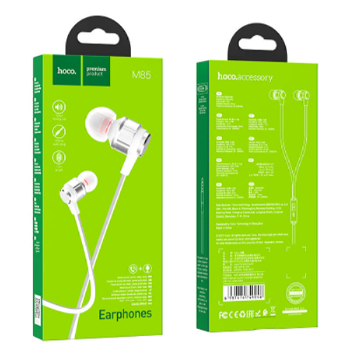 Наушники HOCO Platinum built-in microphone M85 silver - изображение 3