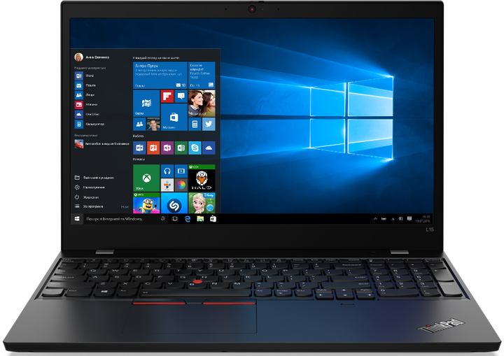 Ноутбук Lenovo ThinkPad L15 Gen 1 (MOBLEVNOTMAZT) Black - зображення 1