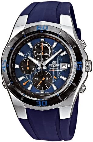 Наручные часы Casio Edifice EF-514-2AVEF Синие с черным