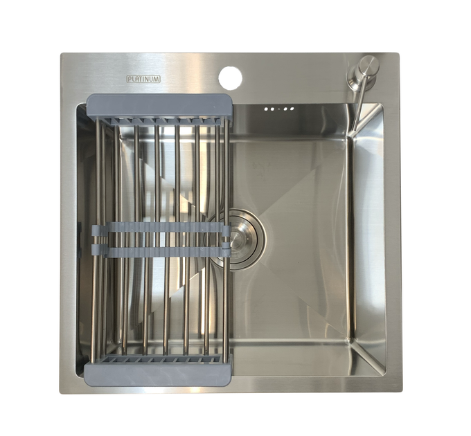 Мойка кухонная Platinum Handmade 50*50 (см) с толщиной чаши 1,5 мм ...