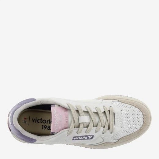 Sneakersy damskie skórzane Victoria 8800106-91 40 26.5 cm Biały/Fioletowy (8433101215042) - obraz 5