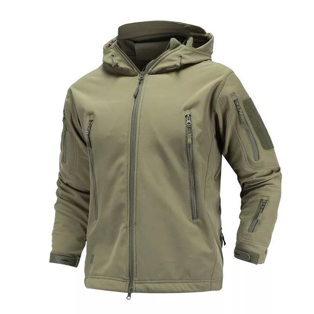 Куртка тактична SoftShell Олива S - зображення 1