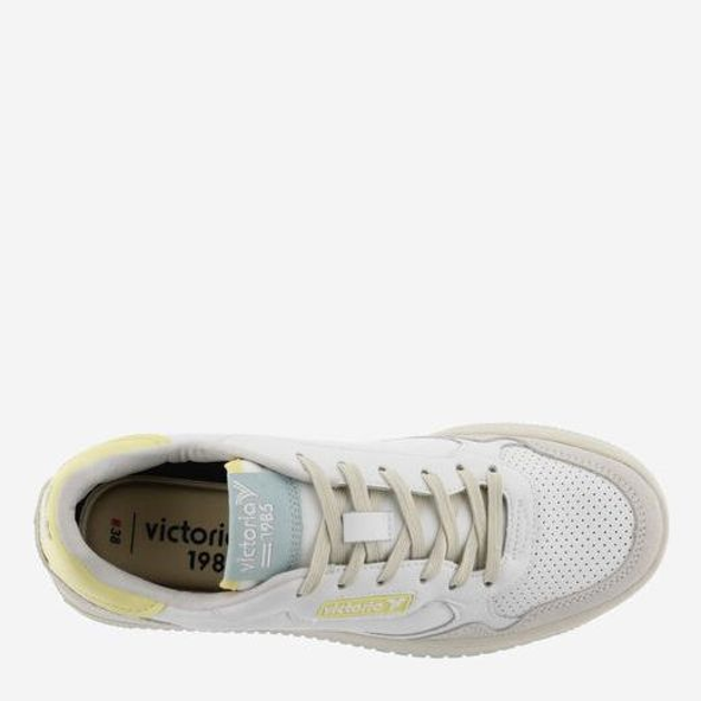 Sneakersy damskie skórzane Victoria 8800106-50 37 24.5 cm Białe (8433101214847) - obraz 4