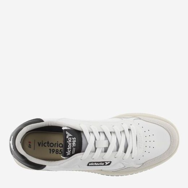 Sneakersy męskie skórzane do kostki Victoria 8800105-10 43 28 cm Białe (8433101214625) - obraz 4