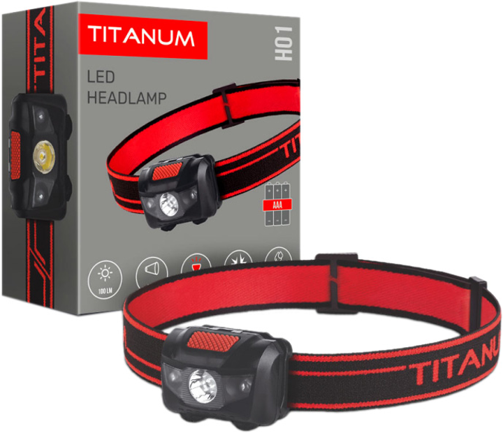 Налобный светодиодный фонарик Titanum 100Lm 6500K (TLF-H01) – фото ...