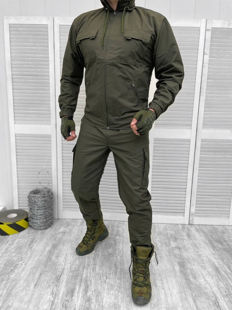 Тактичний військовий костюм Nation ( Китель + Штани ), Камуфляж: Олива, Розмір: XL - зображення 1