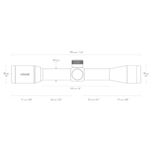 Приціл Hawke Vantage 4х32 сітка 30/30, 1" - зображення 2