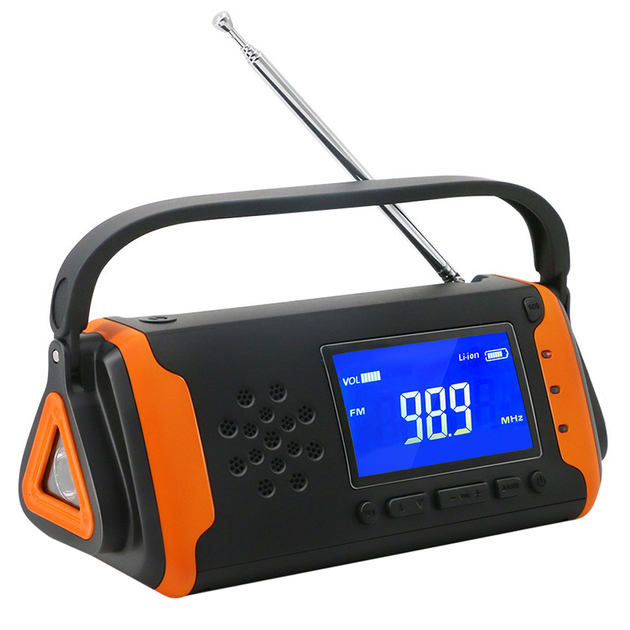 Фонарь кемпинговый KAYINOW 088 4000 mAh с динамо FM-AM радио повербанк - изображение 1