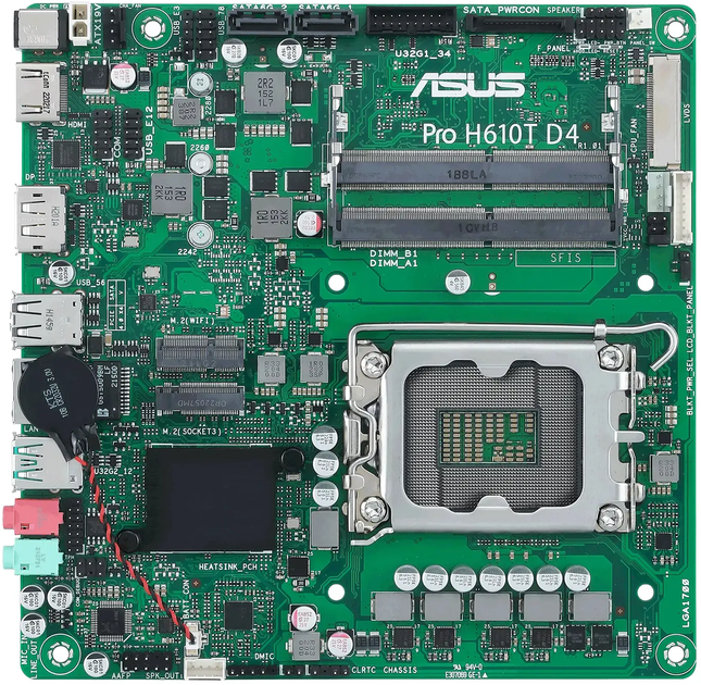 Материнская плата Asus Pro H610T D4-CSM (s1700, Intel H610) – фото ...