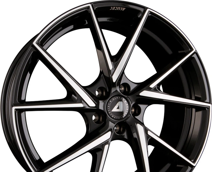 ALUTEC ADX.01 Diamant-Schwarz Frontpoliert R17 W7 PCD4x98 ET37 DIA58.1 ...