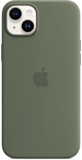 Акція на Панель Apple MagSafe Silicone Case для Apple iPhone 14 Plus Olive (MQUD3ZE/A) від Rozetka