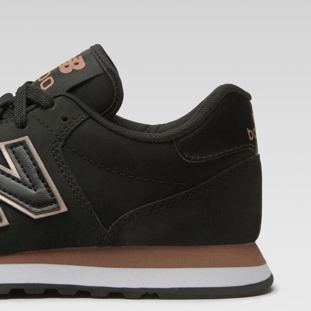 Buty sportowe damskie z siatką na platformie do kostki New Balance 500 GW500BR 37.5 24.9 cm Czarne z brązowym (5904862462073) - obraz 4