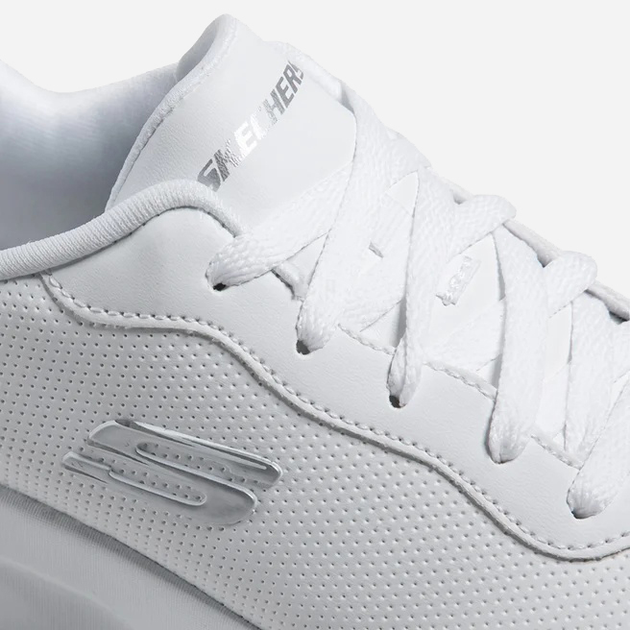 Buty sportowe damskie z siatki do kostki lekkie Skechers 88888368 WHT 39 (9US) 26 cm Białe (5904862511276) - obraz 7