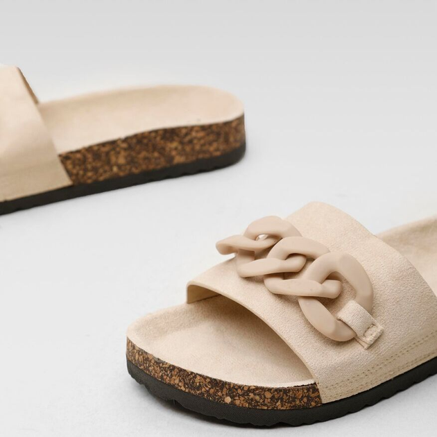 Жіночі шльопанці DeeZee WSLS19-20 41 (26.5 см) Beige (5904862702315) - зображення 3