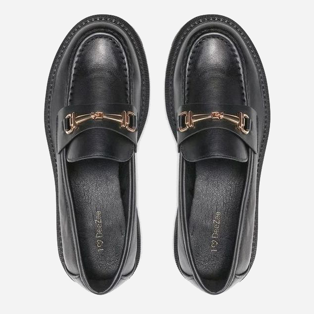Loafersy Damskie DeeZee H101202-01 37 (24 cm) Czarne (5904862769196) - obraz 6