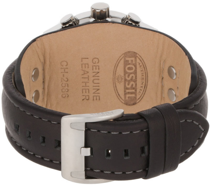 Чоловічий годинник Fossil CH2586 Срібло / Чорний ремінець - зображення 5