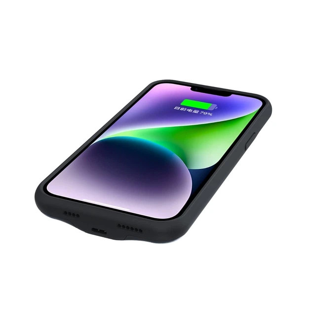 Чехол-зарядка iBattery для iPhone 14 Plus Slan 6000 mAh black - Фото 5 Чехол-зарядка iBattery для iPhone 14 Plus Slan 6000 mAh black - изображение 5