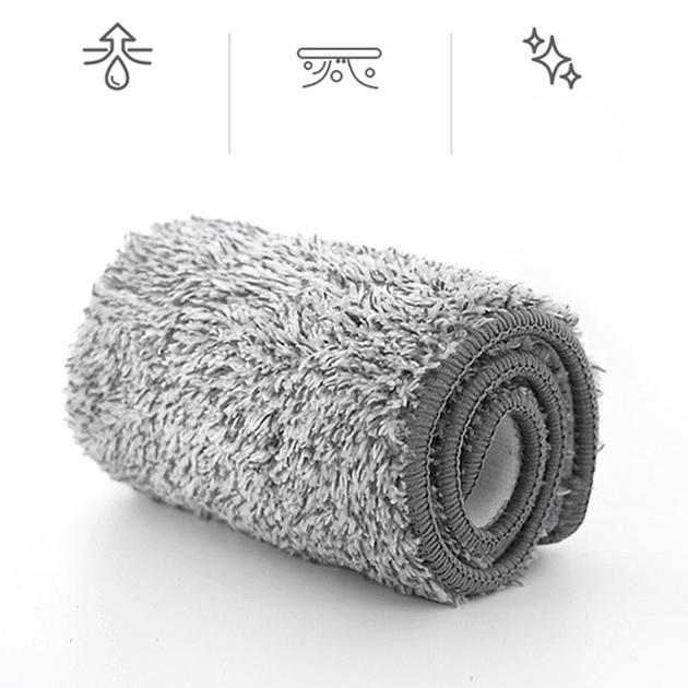 Моющая швабра с ведром комплект для мытья полов Proffi Home EasyMop, складная ручка, ведро с отжимом на 4.5л Белая с серым - изображение 2