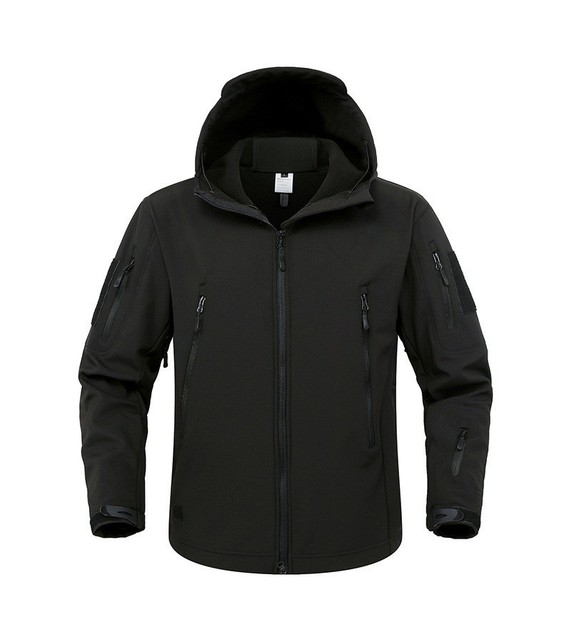 Куртка / вітровка тактична Softshell black (чорний) софтшелл Розмір 5XL - зображення 2